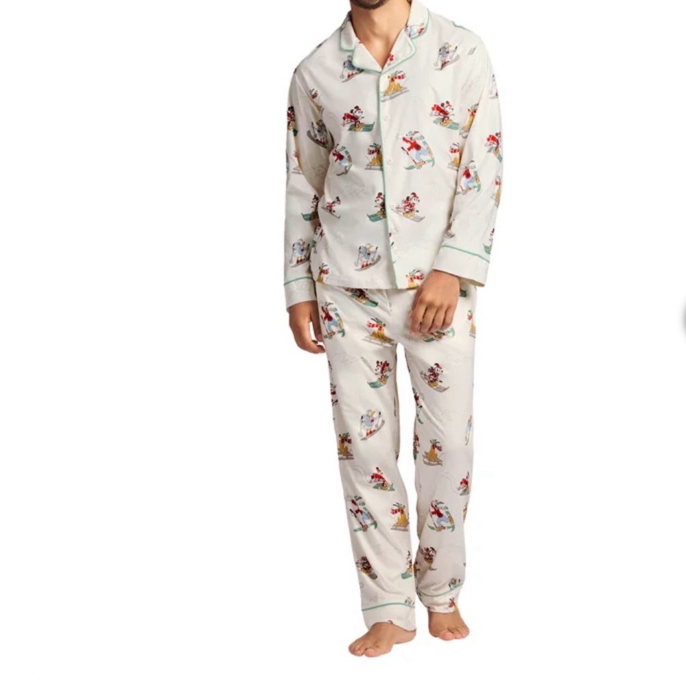 Disney Men's Pajama Set Ski print